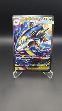Mega Sharpedo ex 127/094 Special Illustration SIR Pokemon Phantasmal Flames - Image 1