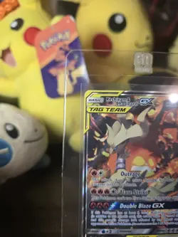 2019 POKEMON SM BLACK STAR PROMO #SM201 FULL ART/RESHIRAM & CHARIZARD GX MP - Image 5