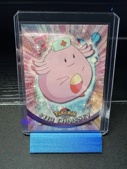 2000 Pokemon CHANSEY #113 Topps Blue Logo TV Animation - Image 1