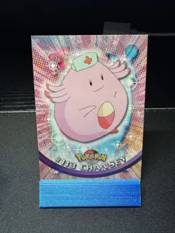 2000 Pokemon CHANSEY #113 Topps Blue Logo TV Animation - Image 2