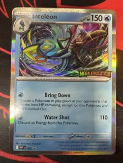 Pokemon Inteleon 002 Black Star Promo Mega Evolution Stamped - Image 1