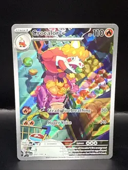 Pokemon TCG Crocalor Scarlet & Violet Paldea Evolved 202/193 Illustration Rare - Image 1