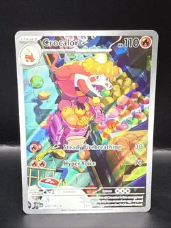 Pokemon TCG Crocalor Scarlet & Violet Paldea Evolved 202/193 Illustration Rare - Image 2