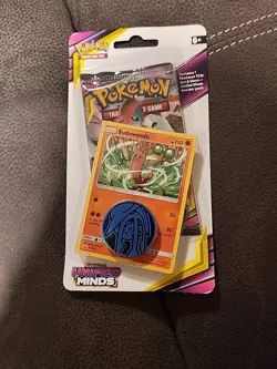 ✅ Pokemon TCG Unified Minds Booster Pack Checklane Blister Sudowoodo Deoxys New - Image 1