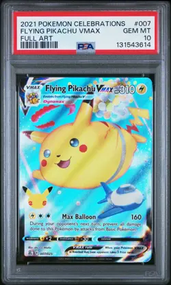 Pokemon Celebrations Flying Pikachu VMAX Full Art 007/025 PSA 10 Gem Mint - Image 2
