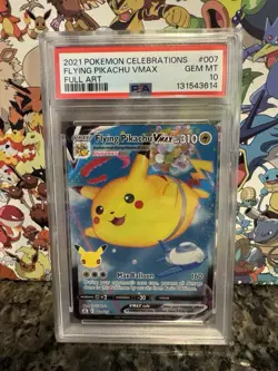 Pokemon Celebrations Flying Pikachu VMAX Full Art 007/025 PSA 10 Gem Mint - Image 4