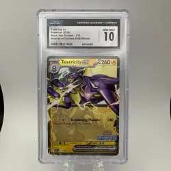 CGC 10 GEM MINT Toxtricity ex Illustration Contest 2024 Black Star Promo Pokemon - Image 1