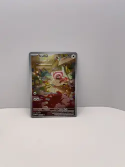 Stufful Illustration 154/132 Pokemon Mega Evolution Near Mint Condition - Image 1
