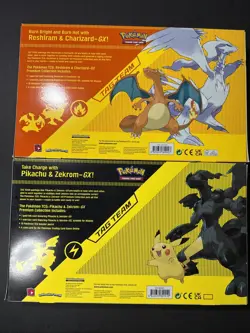 Pokemon TCG- Reshiram & Charizard/Pikachu & Zekrom GX Tag Team Boxes-2021 Sealed - Image 2