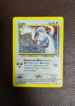 Pokemon TCG Lugia 9/111 Holo Rare WOTC: Neo Genesis (PSA 1 U) - Image 1