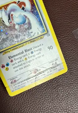 Pokemon TCG Lugia 9/111 Holo Rare WOTC: Neo Genesis (PSA 1 U) - Image 3
