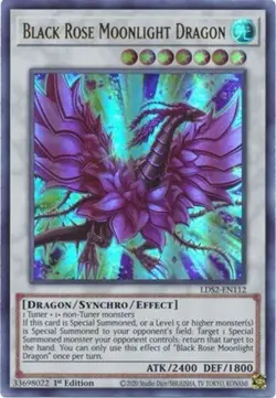 *** BLACK ROSE MOONLIGHT DRAGON *** 1ST EDITION ULTRA RARE LDS2-EN112 YUGIOH! - Image 1
