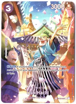 ULTRA RARE ALT ART LOW POP CUSTOM ONE PIECE!!! Uso-Hachi HOLOFOIL - Image 1