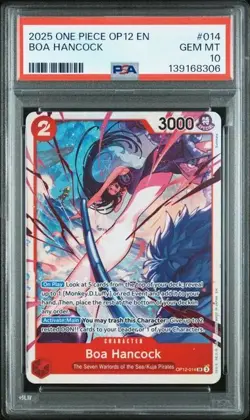 Boa Hancock PSA 10 Super Rare One Piece OP12 #014 - Image 1