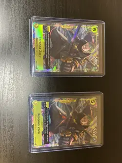 Roronoa Zoro OP07-113 UC Promo Alt Art One Piece TCG set of 2 - Image 1
