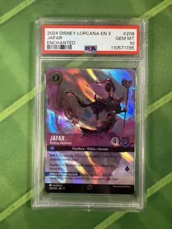 Disney Lorcana Jafar Striking Illusionist #208/204 Enchanted Inklands PSA 10 - Image 1