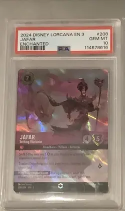 2024 Disney Lorcana ✨ EN3 Jafar - Striking Illusionist ENCHANTED PSA 10 GEM MINT - Image 1