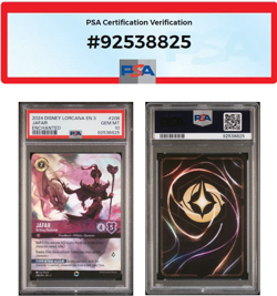 2024 Disney Lorcana ✨ EN3 Jafar - Striking Illusionist ENCHANTED PSA 10 GEM MINT - Image 3