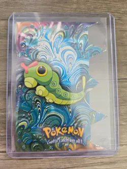 Pokemon Topps Die Cut Embossed Cards Stage 1 #10 CATERPIE EV1 - Image 1