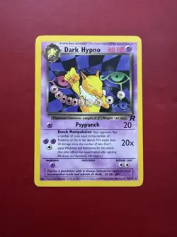Dark Hypno 26/82 Non Holo Rare Team Rocket Pokemon Card LP - Image 1