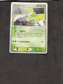 Pokemon Card Scyther ex 102/109-EX Ruby & Sapphire -ita-Holo-Swirl-Exc! - Image 3