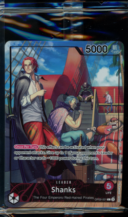 One Piece Shanks OP09-001 PSA Magazine Promo Card (Sealed) - Image 1