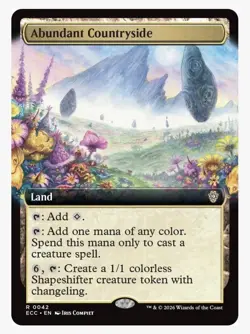 Abundant Countryside (Extended Art) Commander: Lorwyn Eclipsed Regular - Image 1