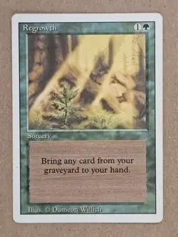 Regrowth - Revised - Lightly Played close to NM | MTG - Image 1