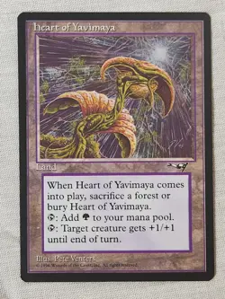 NM Heart of Yavimaya Alliances Mtg Magic the Gathering - Image 1