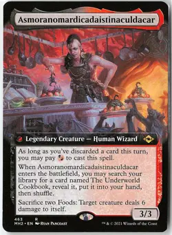 Asmoranomardicadaistinaculdacar (Extended Art) 463 Rare MH2 NM MTG - Image 1
