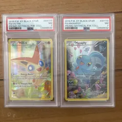 2015/2016 Pokemon Black Star Promo Lot NM PSA 7 Of Victini Xy117 Manaphy Xy113 - Image 1