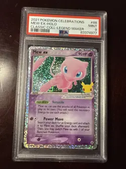 2021 POKEMON CELEBRATIONS CLASSIC COLLECTION #88 MEW EX-HOLO PSA 9 - Image 1