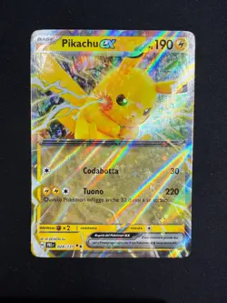 Pokemon Pikachu EX 028/131 Evoluzioni Prismatiche Ultra Rara ITA Carte Nintendo - Image 1