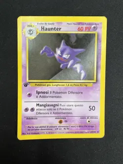 Pokemon Haunter 29/102 Set Base Prima Edizione Wizards ITA Carte Vintage - Image 1