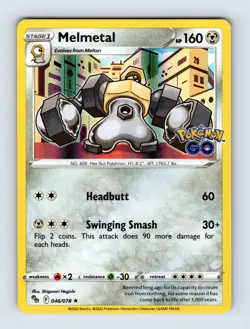 Melmetal - Pokemon Go 046/078 - Holo Rare - NM - Pokemon TCG - Image 1