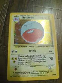 Pokemon TCG Electrode Jungle 2/64 Holo 1999-2000 Wizards Base Set Copyright Holo - Image 3