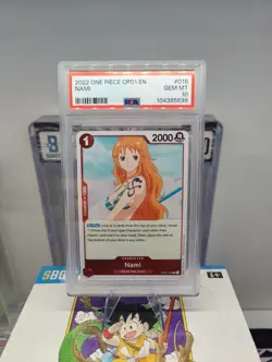 2022 One Piece Romance Dawn Nami OP01-016 PRE ERRATA PSA 10 - Image 1