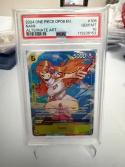 2024 One Piece OP08 Nami Alternate Art PSA 10 - Image 1