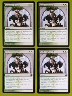 Sundering Growth x4 Return to Ravnica 4x Playset Magic the Gathering MTG - Image 1
