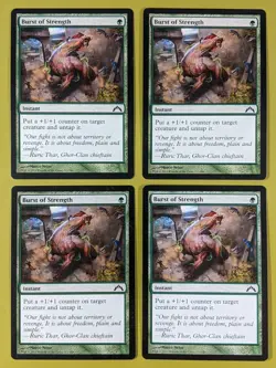 Burst of Strength x4 Gatecrash 4x Playset Magic the Gathering MTG - Image 1