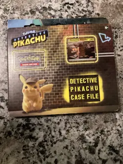 Pokemon TCG Detective Pikachu Case File Sealed Box with 3 Booster Packs - Image 1