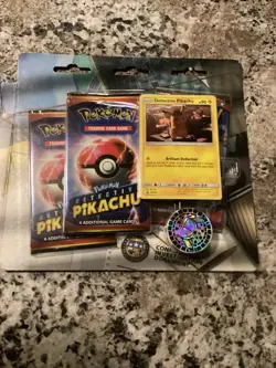 Pokemon TCG Detective Pikachu Case File Sealed Box with 3 Booster Packs - Image 3
