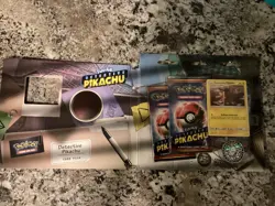 Pokemon TCG Detective Pikachu Case File Sealed Box with 3 Booster Packs - Image 4