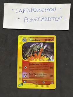 Pokemon Card Houndoom 14/147 Aquapolis-holo Reverse-eng-Good! - Image 1