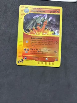 Pokemon Card Houndoom 14/147 Aquapolis-holo Reverse-eng-Good! - Image 3