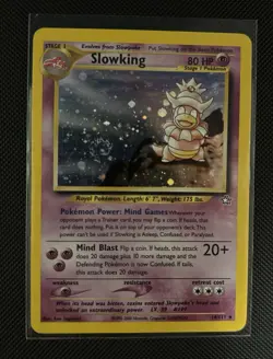 Pokemon TCG Slowking Neo Genesis Holo Rare Card 14/111 Unlimited - Image 1