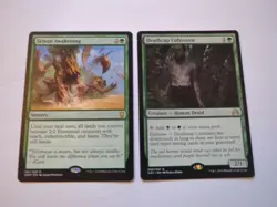 MTG Sylvan Awakening Dominaria 183/269 X1 NM & DeathCap Cultivator LP X1 - Image 1
