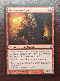 TREASONOUS OGRE MTG Magic the gathering Conspiracy - Image 1