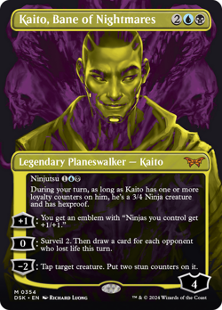 x1 Kaito, Bane of Nightmares DSK Duskmourn MTG 354 MYTHIC DOUBLE EXPOSURE 1x - Image 1