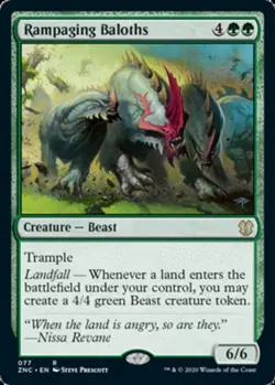 x1 Rampaging Baloths R MTG Commander: Zendikar Rising M/NM, English - Image 1